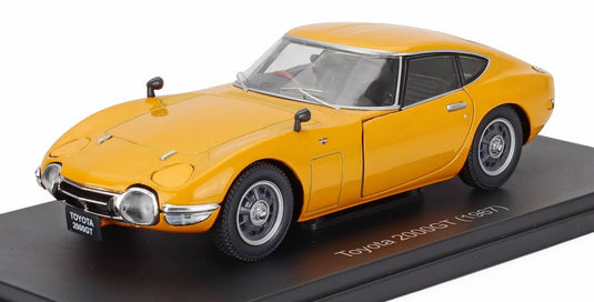 Toyotaトヨタ 2000 GT MF10 1967 イエロー HACHETTE-JAPANESE-CAR-COLLECTION / EDICOLA 1/24 ミニカー