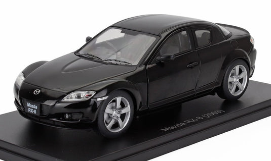 MAZDAマツダ RX 8 COUPEクーペ 2003 ブラック HACHETTE-JAPANESE-CAR-COLLECTION / EDICOLA 1/24 ミニカー