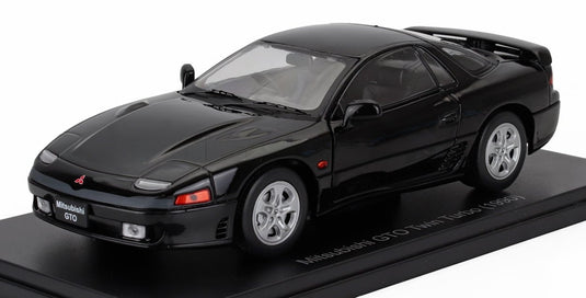 MITSUBISHI三菱 GTO ツインターボ 1990 ブラック HACHETTE-JAPANESE-CAR-COLLECTION / EDICOLA 1/24 ミニカー