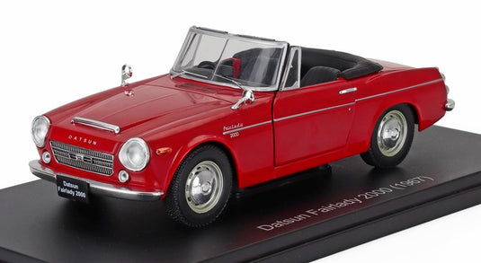 DATSUNダットサン FAIRLADYフェアレディ 2000 CABRIOLETカブリオレ 1967 レッド HACHETTE-JAPANESE-CAR-COLLECTION / EDICOLA 1/24 ミニカー