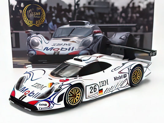 PORSCHE  911 GT198 3.2L TURBO TEAM PORSCHE AG MOBIL1 N 26 WINNER 24h LE MANS 1998 ALLAN McNISH  LAURENT AIELLO  STEPHANE ORTELLI  WHITE BLUE RED/Werk83 1/12ミニカー