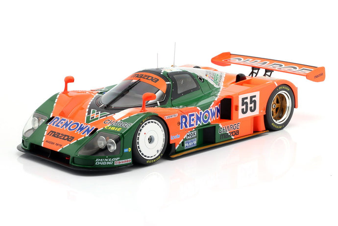 【予約】MAZDA 787B 2 6L チーム MAZDASPEED CO LTD 55号車 1991年 ルマン24時間 優勝 B.GACHOT J.HERBERT V.WEIDLER オレンジ/グリーン/シルバー/ Werk83 1/12 ミニカー