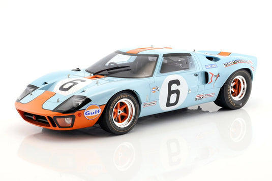 【予約】FORD USA GT40 4 9L V8 チーム JW AUTOMOTIVE ENGINEERING 6号車 1969年 ルマン24時間 優勝 J.ICKX J.OLIVER ライトブルー/オレンジ/ Werk83 1/12 ミニカー