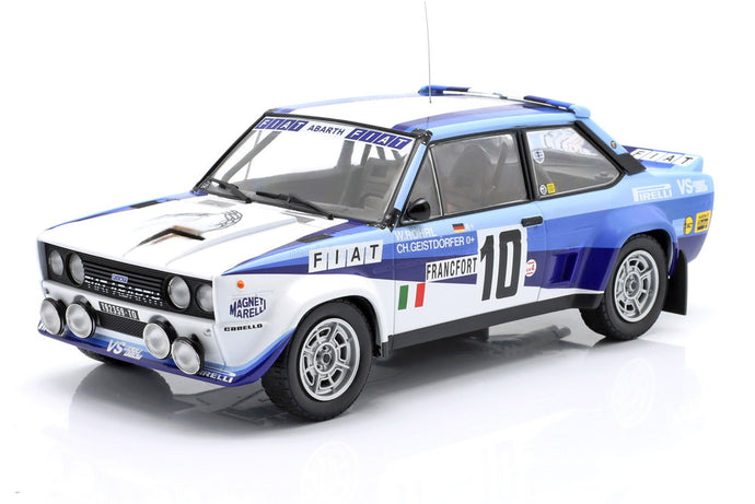 【予約】FIAT 131 ABARTH チーム FIAT ITALIA ナイトバージョン 10号車 1980年 ラリー モンテカルロ 優勝 W.ROHRL C.GEISTDORFER ホワイト/2トーンブルー/ Werk83 1/18 ミニカー