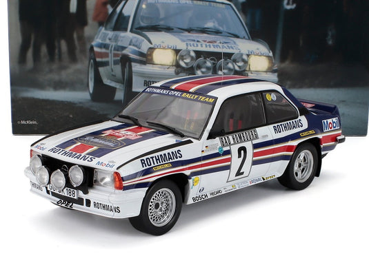 OPEL ASCONA 400 ROTHMANS N2 モンテカルロラリー優勝 1982 ヴァルターロール クリスチャンガイストドルファー ホワイトブルー/ Werk83 1/18 ミニカー