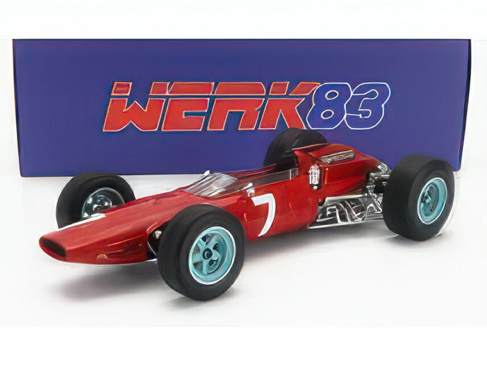 FERRARI F1 158 TEAM SCUDERIA FERRARI N 7 WORLD CHAMPION WINNER GERMANY GP 1964 JOHN SURTEES RED/WERK83 1/18ミニカー