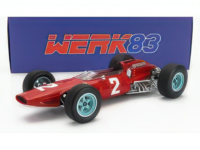 FERRARI F1 158 TEAM SCUDERIA FERRARI N 2 WORLD CHAMPION WINNER MONZA ITALY GP 1964 JOHN SURTEES RED/WERK83 1/18ミニカー