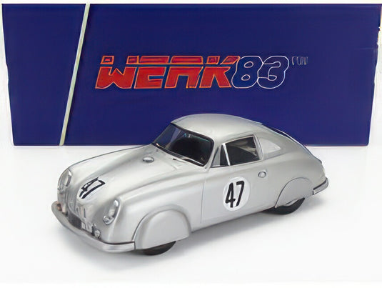 PORSCHE 356 SL COUPE TEAM PORSCHE K.G. N 47 24h LE MANS 1951 RUDOLF SAUERWEIN ROBERT BRUNET SILVER/WERK83 1/18ミニカー