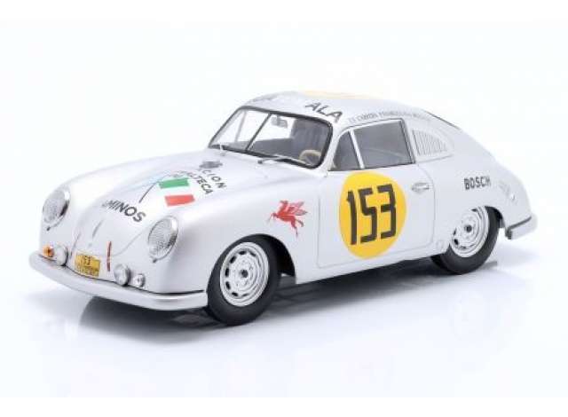 1953 Porsche 356 SL #153 Carrera Panamericana Contreras/Alfonso, silver/Werk83 1/18ミニカー