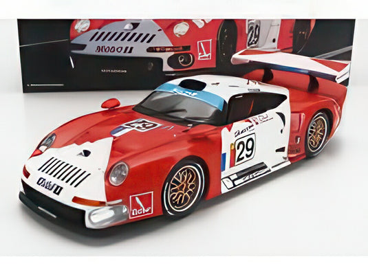 PORSCHE 911 GT1 3.2L ターボ チーム Societe JB 29号車 ルマン24時間 1997 A.フェルテ J.フォン・ガルツェン O.テヴナン レッドホワイト/ Werk83 1/18 ミニカー