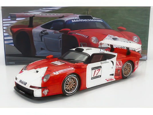 PORSCHE 911 GT1 3.2L TURBO TEAM SOCIETE JB N 17 24h SPA 1997 E.COLLARD J.VON GARTZEN RED WHITE/WERK83 1/18ミニカー