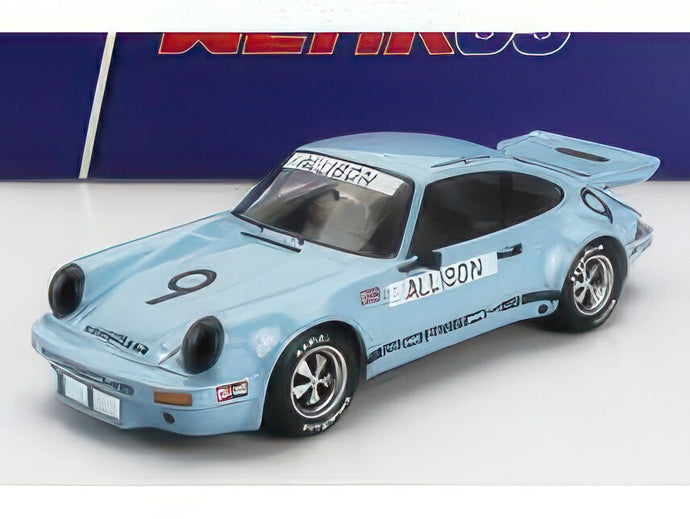PORSCHE 911 CARRERA 3.0 RSR N 9 IROC RIVERSIDE 1974 BOBBY ALLISON LIGHT BLUE/WERK83 1/18ミニカー