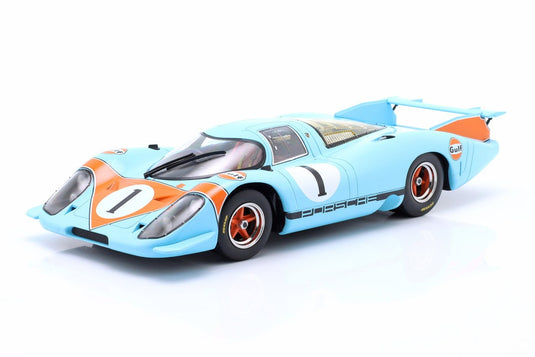 Porscheポルシェ 917 LH Gulf ガルフ #1 プレスバージョン 1969 ライトブルー / Werk83 1/18 ミニカー