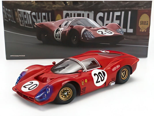 FERRARI 330 P3 4.0L V12 クーペ ch.0848 チーム Ferrari SEFAC 20号車 ルマン24時間 1966 ルドヴィコ・スカルフィオッティ マイク・パークス レッド/ Werk83 1/18 ミニカー