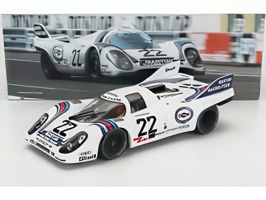 PORSCHE 917K 4.9L チーム Martini Racing 22号車 優勝 ルマン24時間 1971 ヘルムート・マルコ ヤイス・ファン・レネップ ホワイトブルー/ Werk83 1/18 ミニカー