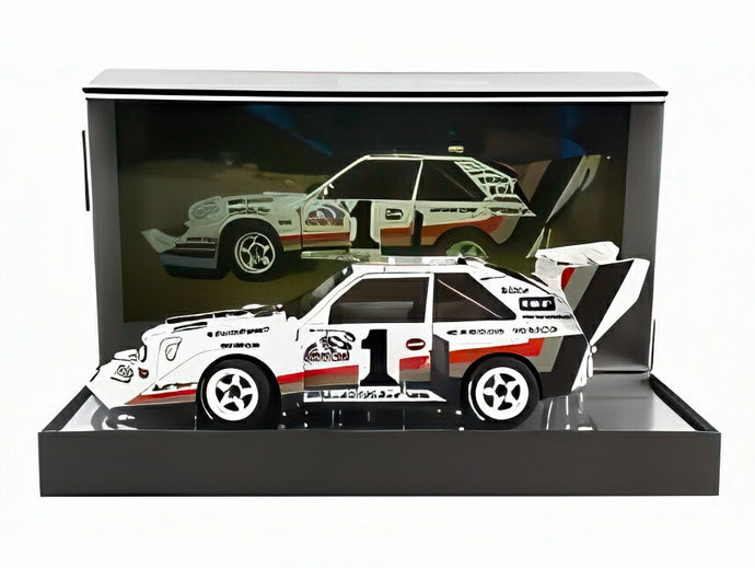 【予約】AUDI クワトロ スポーツ S1 E2 #1 パイクスピーク ヒルクライム 優勝 1987 ヴァルター・ロール イエロー/ホワイト/レッド/ Werk83 1/18 ミニカー