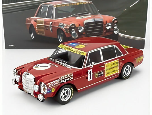【予約】MERCEDES BENZ 300 SEL 6.8 AMG N1 1972年 ニュルブルクリンク24時間 H.ヘイヤー T.ベッツラー レッド/ Werk83 1/18 ミニカー