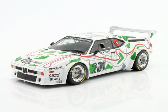 BMW M1 Procar #201 3位 1000km ニュルブルクリンク 1980 Stuck Piquet ホワイト / Werk83 1/18 ミニカー