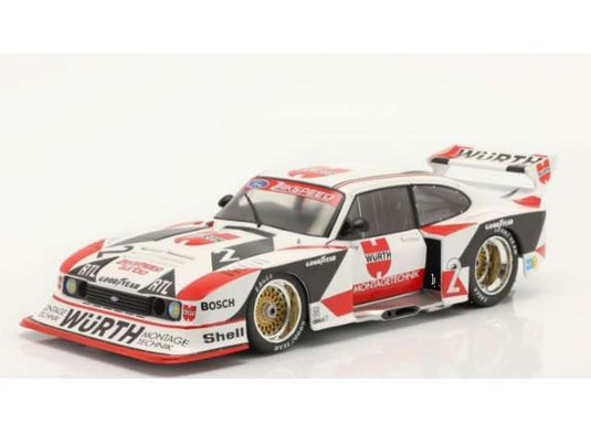 1981 Ford Capri Gruppe 5 Wurth Klaus Ludwig DRM Champion, white/red/black/Werk83 1/18ミニカー