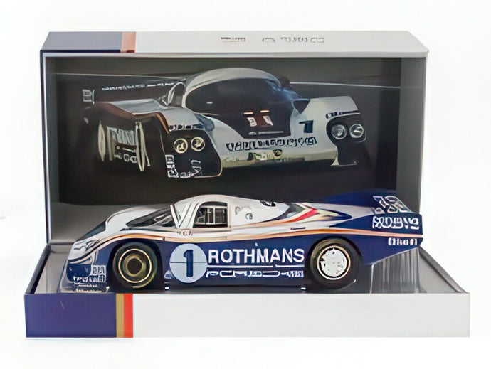 1982 ポルシェ 956 LH Rothmans #1 Ickx/Bell ルマン24時間優勝 ブルー/ホワイト コレクターズボックス＆ドア開閉付き/ Werk83  1/18 ミニカー