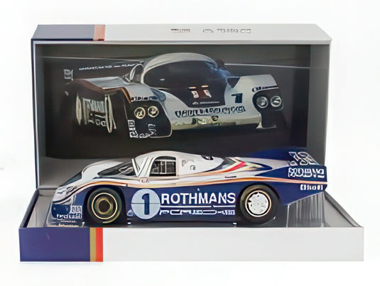 1982 ポルシェ 956 LH Rothmans #1 Ickx/Bell ルマン24時間優勝 ブルー/ホワイト コレクターズボックス＆ドア開閉付き/ Werk83  1/18 ミニカー