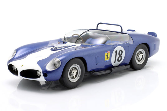 【予約】FERRARI 250 TR61 N18 ルマン24時間 1962 ピーターライアン ジョンファルプ ブルーホワイト/ Werk83 1/18 モデルキットプラモデル