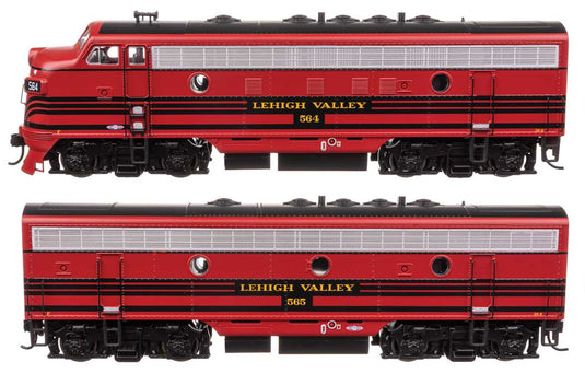 EMD F7 A-Bユニット ディーゼル機関車セット リーハイ・バレー鉄道