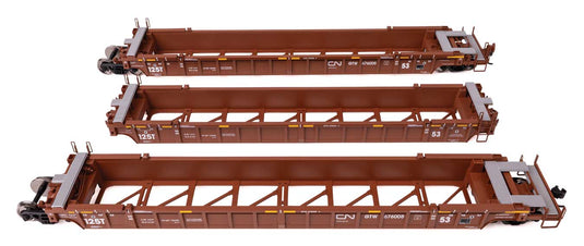 NSC 3両連接 53フィート ウェルカー 完成品 カナディアン・ナショナル GTW