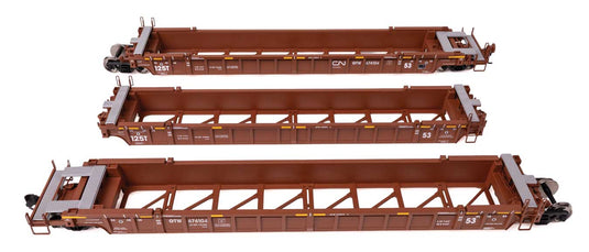NSC 53フィート 3両連節ウェルカー カナディアン・ナショナル GTW