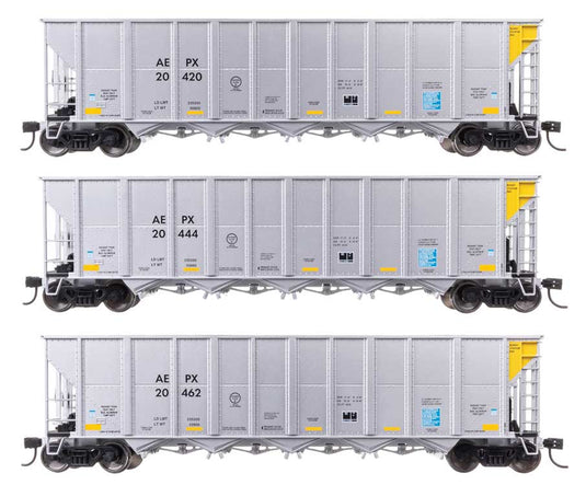 アメリカン・エレクトリカル・パワー AEPX 50フィート RD-4 ホッパー車 3両セット 完成品
