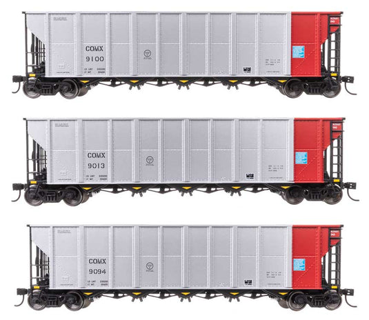 50フィート RD-4 ホッパー車 3両セット 完成品 コモンウェルス・エジソン COMX