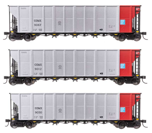 50フィート RD-4 ホッパー車 3両セット 完成品 Commonwealth Edison COMX