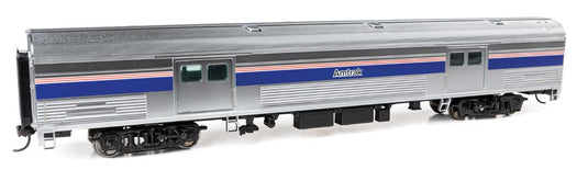 アムトラック フェーズIV (黒文字) デカール付 73フィート バッド 荷物車 完成品 / Walthers HOゲージ 鉄道模型 外国鉄道