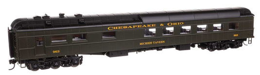 チェサピーク＆オハイオ鉄道 82フィート プルマン製 ヘビーウェイト 36座席 食堂車 完成品 グリーン