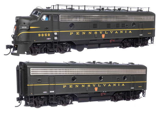 ペンシルバニア鉄道 EMD FP7 & F7B ディーゼル機関車 EFP-15 #9858A/EH-15 #9858B ブランスウィックグリーン スタンダードDC / Walthers HOゲージ 鉄道模型 外国鉄道