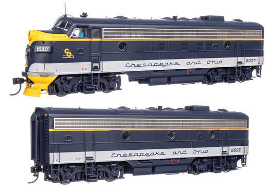 チェサピーク＆オハイオ鉄道 EMD FP7 & F7B ディーゼル機関車