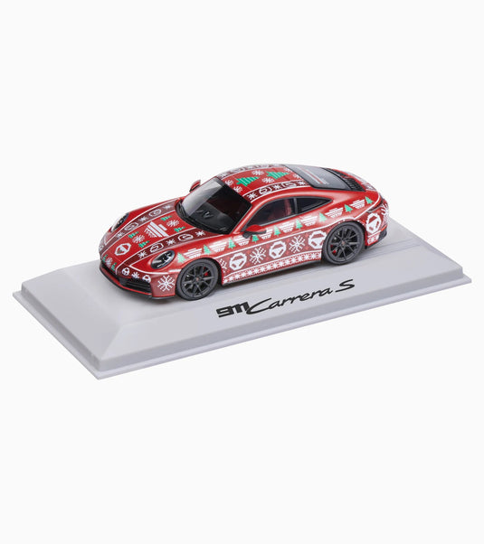 【予約】2027年発売予定 Porscheポルシェ 911 992-2 Carreraカレラ RS クーペ 2025 クリスマスエディション レッド/ホワイト ディーラーモデル / Spark 1/43 ミニカー
