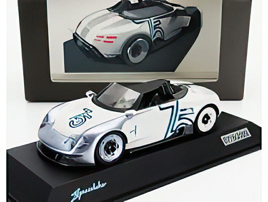 PORSCHE VISION 357 SPEEDSTER 2023 75th ANNIVERSARY PORSCHE SPORTS CAR 1948 2023 WHITE GREY MET/Spark 1/43ミニカー 2000台限定