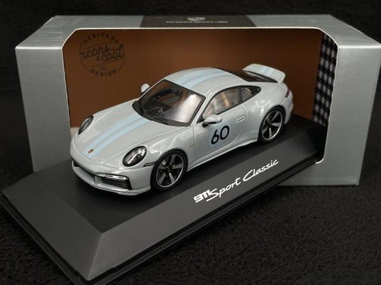 Porscheポルシェディーラーモデル 911 Sport Classic Type 992 2022 Metallic Sport Grey 1/43 Spark