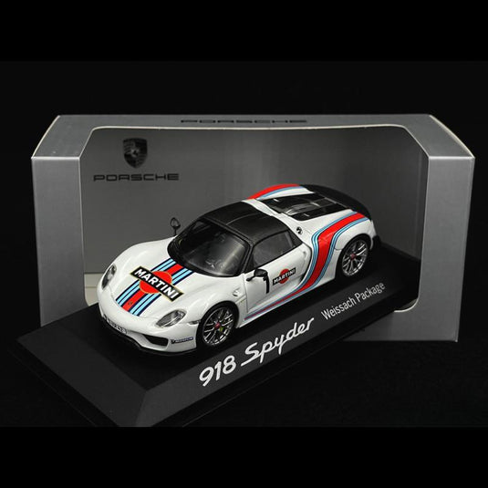 Porsche 918 スパイダー マルティーニ 1号車 ヴァイザッハパッケージ/Minichamps 1/43ミニカー ポルシェ特注