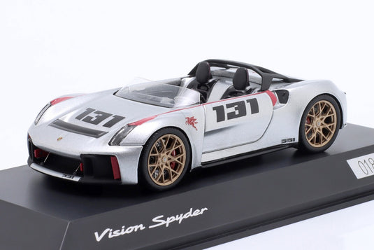 Porscheポルシェ Vision Spyder 2020 シルバー No.131 ディーラーモデル / Spark 1/43 ミニカー