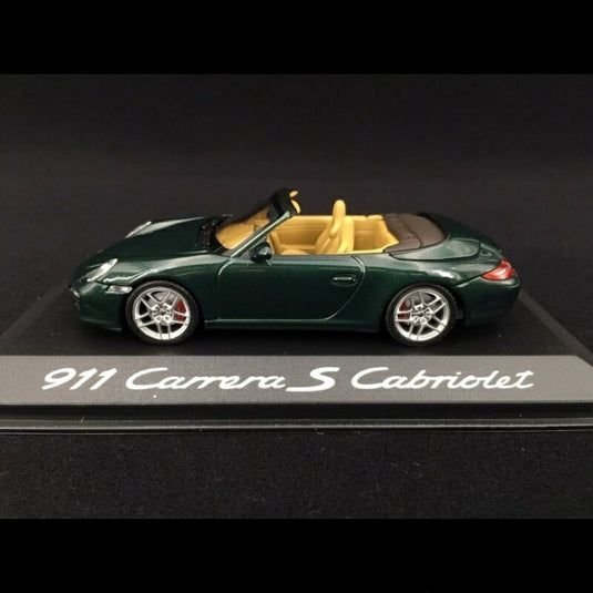 Porsche 911 Type 997 Carrera S カブリオレ Mk 2 2009 グリーン メタリック/ MINICHAMPS 1/43 ポルシェディーラーモデルミニカー