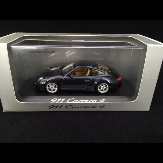 Porsche 911 997型 カレラ 4 Mk 2 2009年モデル アトラスグレー/Minichamps 1/43ミニカー ポルシェ特注