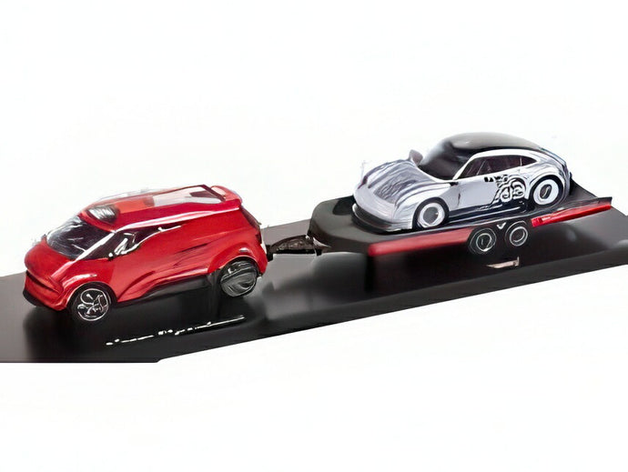 【予約】2025年発売予定ポルシェ - セット2台 ビジョンレーシングサービスバン + 357 2023 - ポルシェスポーツカー75周年記念1948-2023 - レッド  / Spark 1/43 2000台限定 ポルシェ特注ミニカー