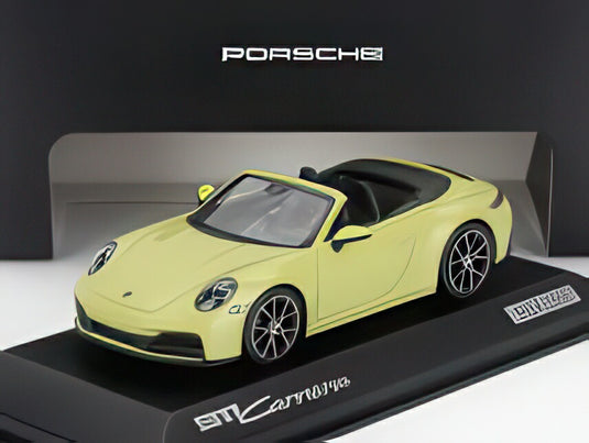 PORSCHE 911 992 2 CARRERA カブリオレ オープン 2024 カルタヘナイエロー/ MINICHAMPS 1/43 2000台限定ミニカー