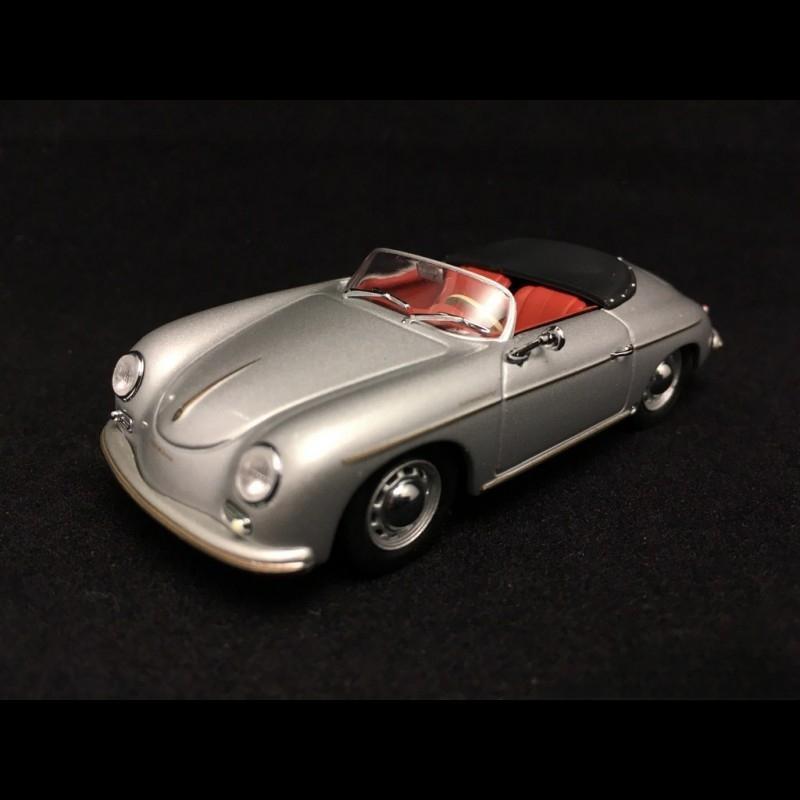 ギャラリービューアに画像をロードする, Porsche 356 A 1600 スピードスター 1958年モデル シルバーグレー/Minichamps 1/43ミニカー ポルシェ特注
