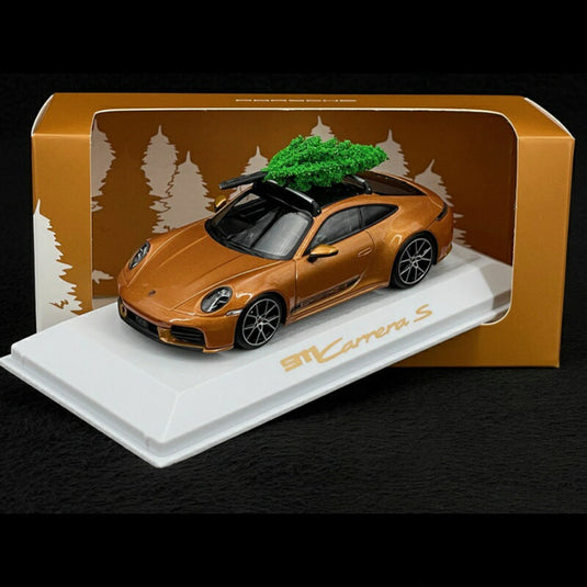 PORSCHE 911 9922 カレラ S クリスマスエディション 2025 ゴールド/ Spark 1/43 ミニカー