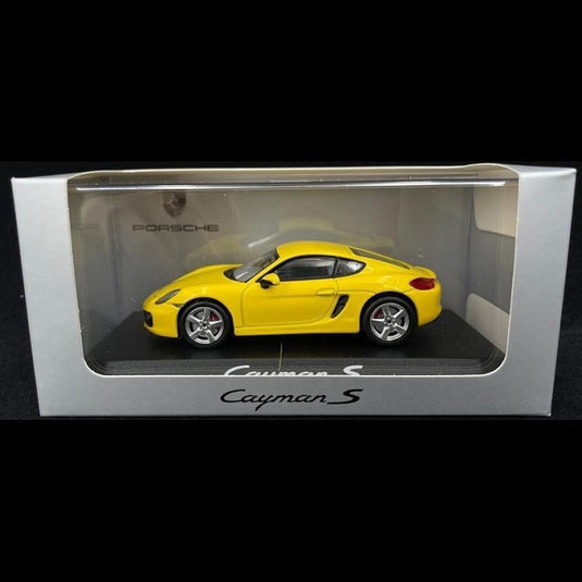 Porsche ケイマンS 981型 2013年モデル スピードイエロー/Norev 1/43ミニカー ポルシェ特注