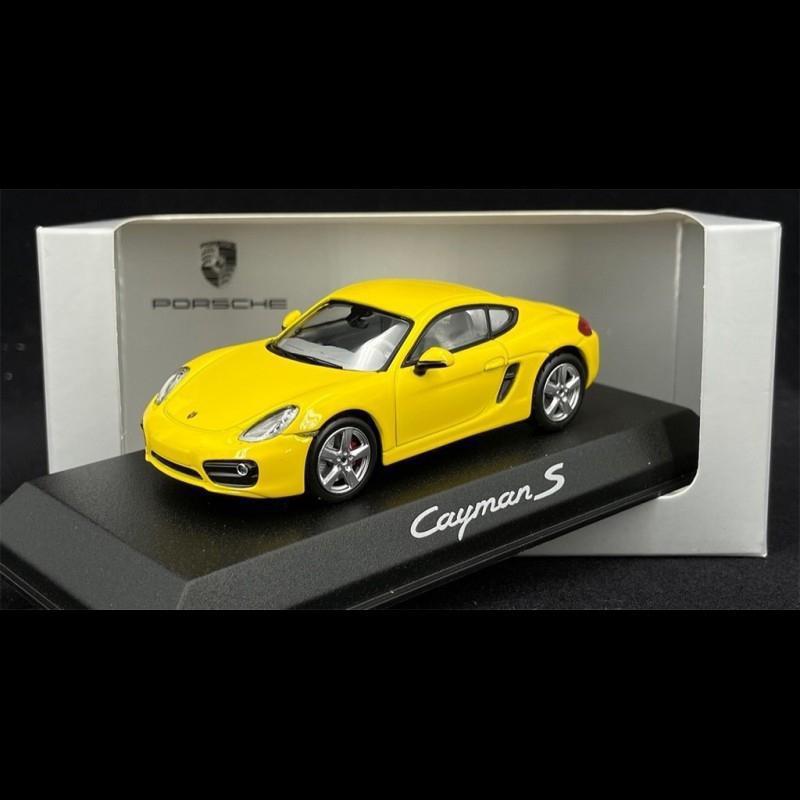 ギャラリービューアに画像をロードする, Porsche ケイマンS 981型 2013年モデル スピードイエロー/Norev 1/43ミニカー ポルシェ特注
