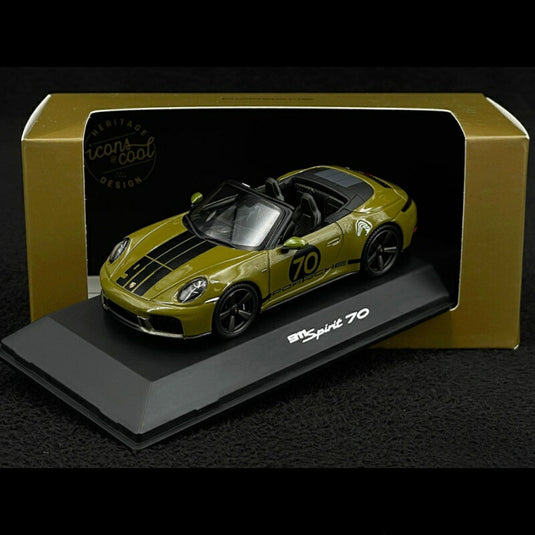 Porsche 911 Spirit 70 Type 992 カブリオレ 2025 オリーブネオ/ Spark 1/43 ポルシェディーラーモデルミニカー